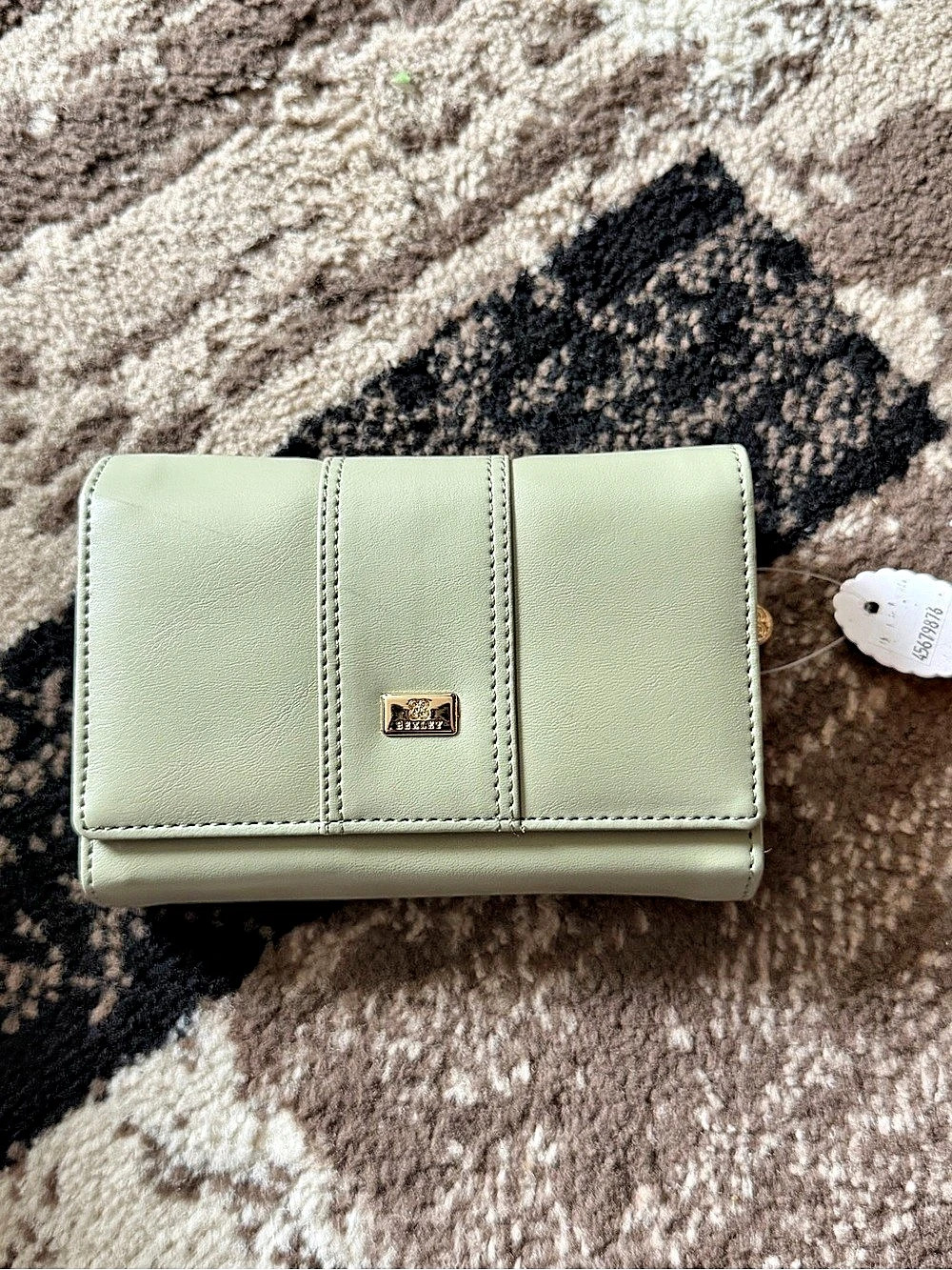 BEXLEY Sage Green & Gold Wallet NWT